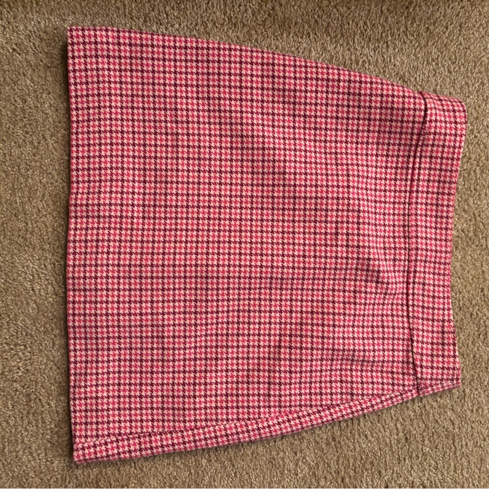 J. Crew Pink Plaid Skirt size 2